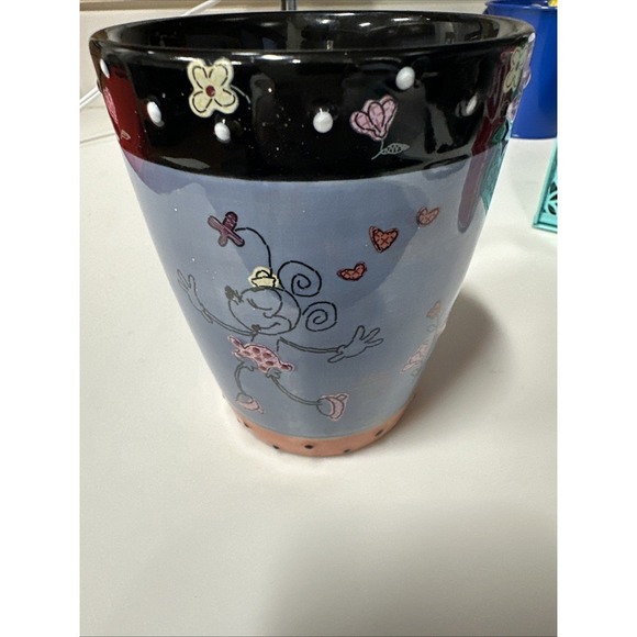 DISNEY STORE  16 Oz Coffee Tea Cup/ Mug Mickey and Minnie in‎ Sketch Characters - Picture 3 of 5